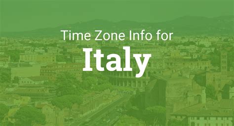 **[Italian Time Zone](https://www.timeanddate.com/time/zones/italy)**: Uncover the Wonders and Possibilities