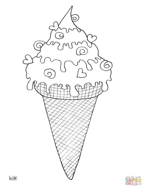 **Ice Cream Cone Color Sheet: A Vibrant Canvas for Sweet Indulgence**