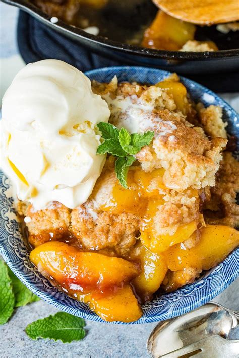 **Peach Cobbler with Ice Cream: A Sweet Symphony for the Soul**