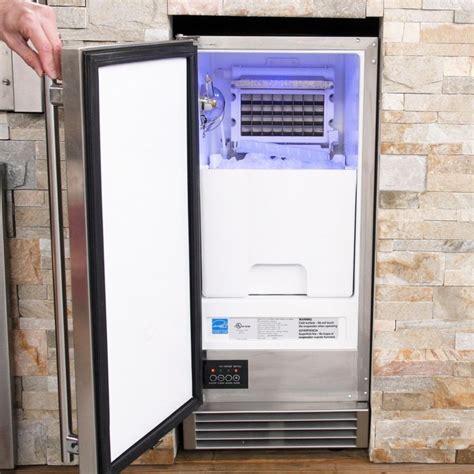 **Take the Plunge: Escape into the Icy Embrace of an Outdoor Ice Maker**