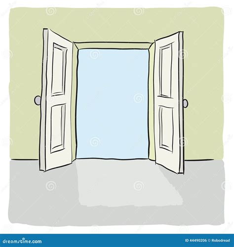 öppen dörr