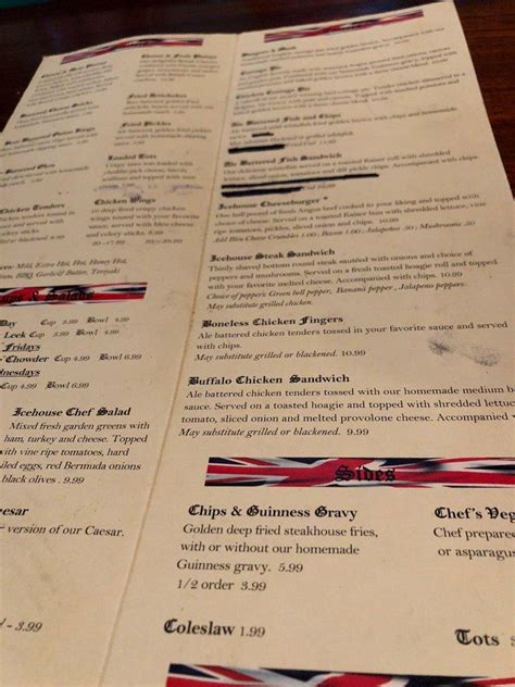  Dive into the Flavorsome Realm of the Ice House Pub Menu: A Culinary Adventure Awaits! 