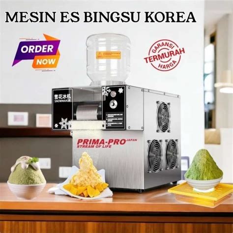  Membuat Bingsu yang Sempurna dengan Mesin Pembuat Bingsu