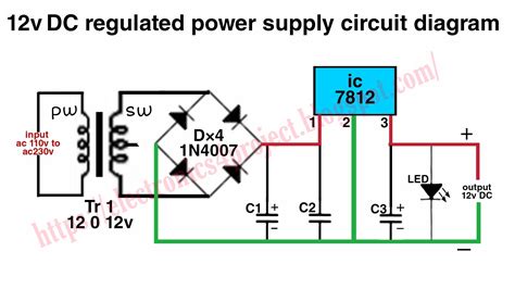 0 12v power supply circuit diagram 