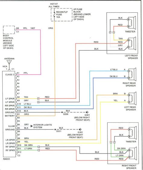 01 Chevy Cavalier Stereo Wiring Diagram