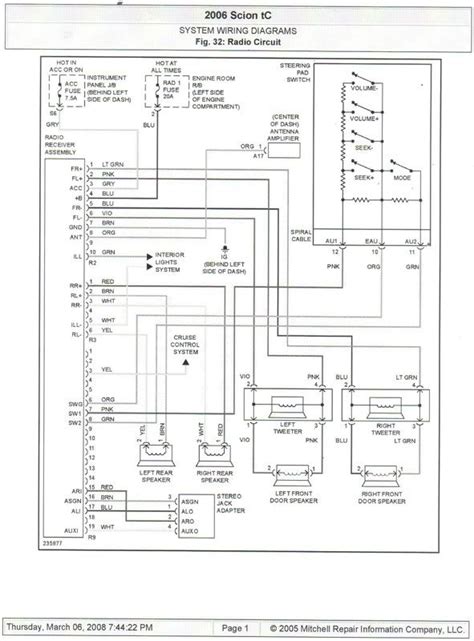 05 Scion Xb Headlamp Wiring Diagram