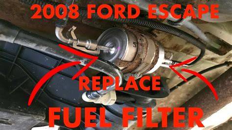 09 escape fuel filter location 