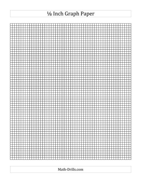 1/8 Graph Paper Printable