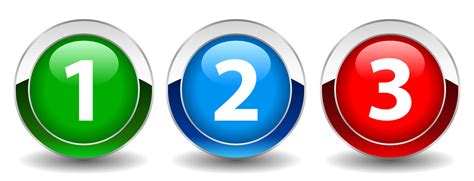 1 2 3 icon vector art, 1 2 3 icon illustration stock vector