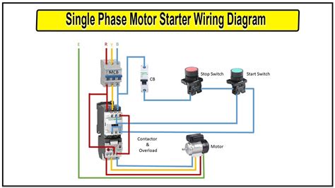 1 Phase Motor Starter Wiring Diagram