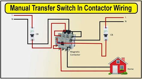 1 Pole Contactor Wiring Diagram Schematic