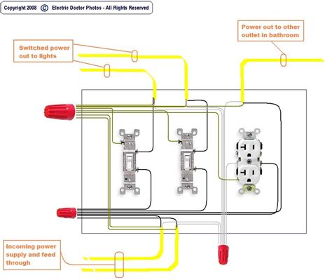 1 Switch 2 Receptacles Wiring Diagram