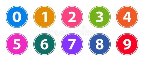 1 to 12 numbers in circle shape, 7 best images of printable number labels. Number circles labels numbers circle table printable tables clipart fan classroom centers hanging de colorful stations cliparts cards name activities