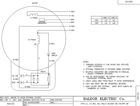 10 Horse Baldor Single Phase Wiring Diagram