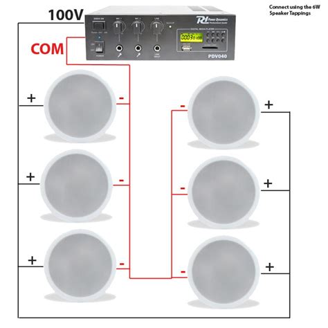 100v Speaker Wiring Diagram