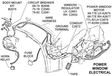 1074 Corvette Power Windows Wiring Diagram