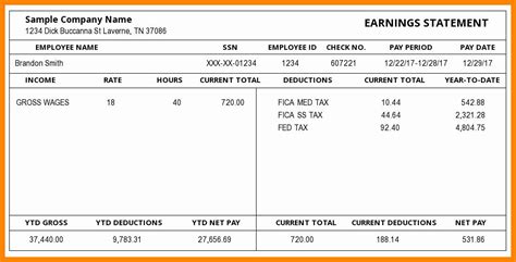 1099 Paycheck Stub Template Free