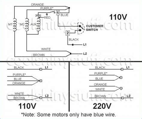 110 220 single phase motor wiring diagram 