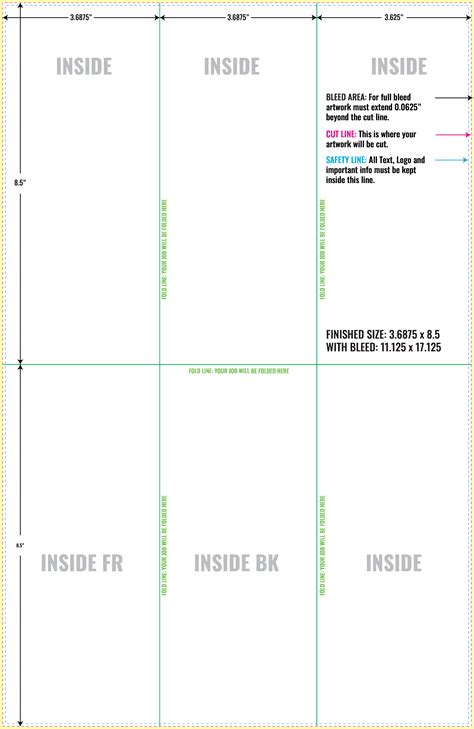 11x17 printed boxes template, 