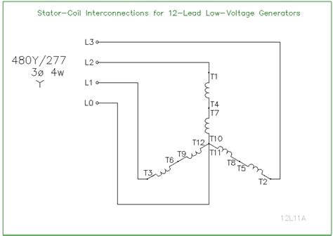 12 Lead 480 Volt Generator Wiring Diagram