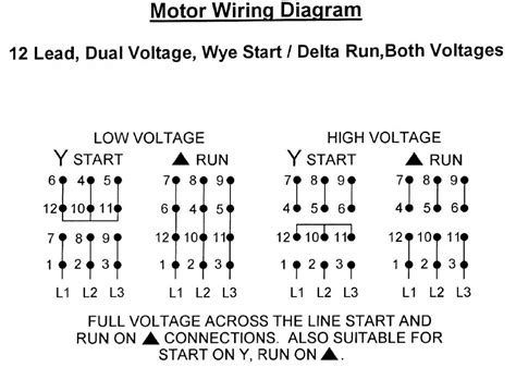 12 Lead Motor Wiring Schematic