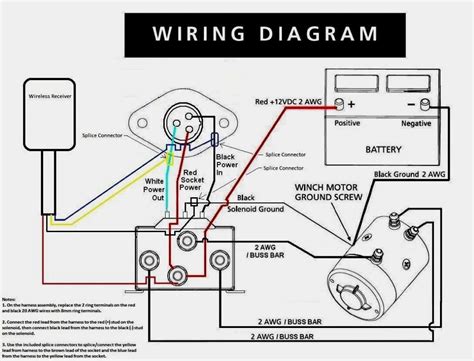 12 Volt Remote Control Winch Wiring Diagram