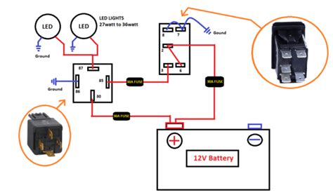 12 Volt Rocker Switch Wiring Diagram