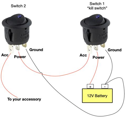 12 Volt Single Pole Toggle Switch Wiring Diagram