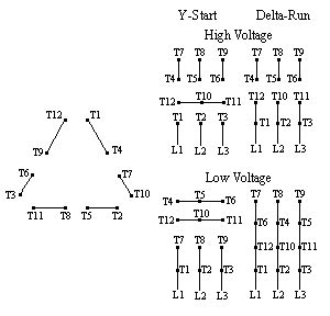 12 lead motor star delta wiring diagram 