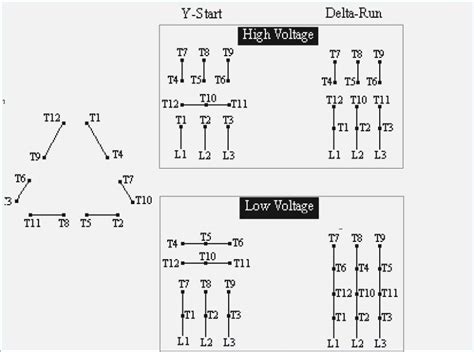 12 pole motor wiring diagram 