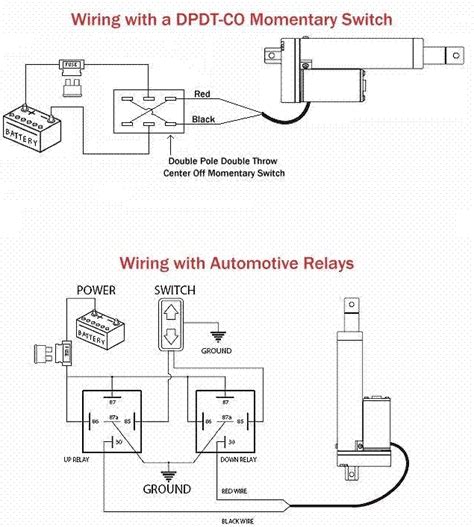 12 volt linear actuator wiring diagram 