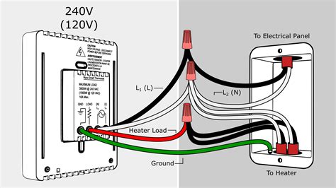 120v electric baseboard thermostat wiring diagram 