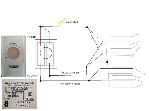 120v electrical switch thermostat wiring diagram 