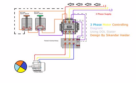 120v motor starter wiring diagram 