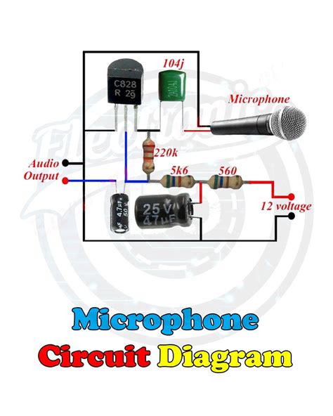 12v Microphone Wiring Diagram Schematic