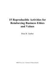 15 Reproducible Assessments For Reinforcing Business Ethics - 