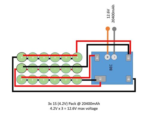 18650 Battery Series Wiring Diagram