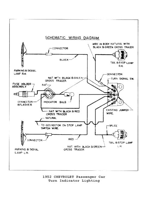 1952 chevy sedan turn signal wiring diagram 
