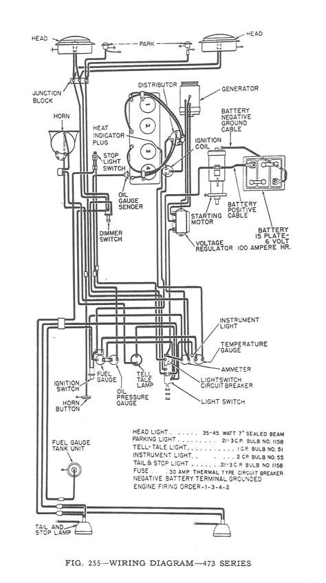 1953 Willys Wiring Diagram Schematic