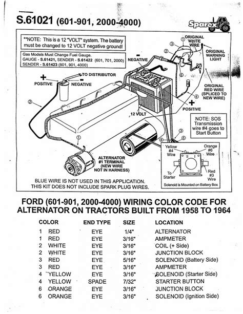 1953 ford 8n 601 wiring diagram 