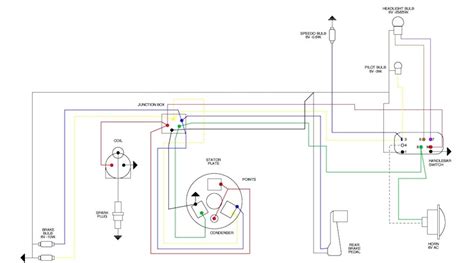 1954 allstate scooter wiring diagram schematic 