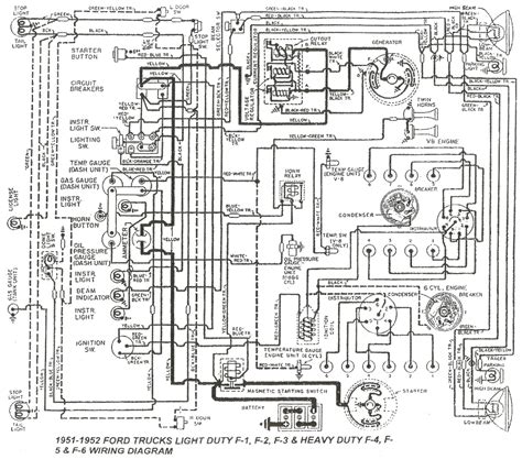 1954 ford truck wiring diagram 