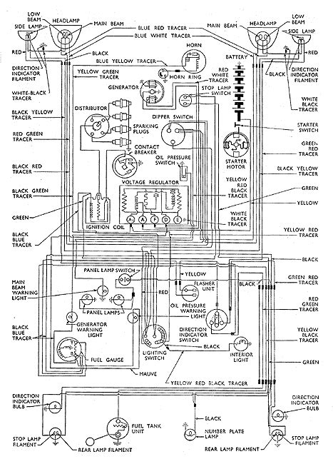 1954 ford wiring diagram schematic 