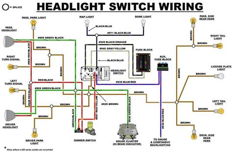 1954 gm headlight switch wiring diagram 