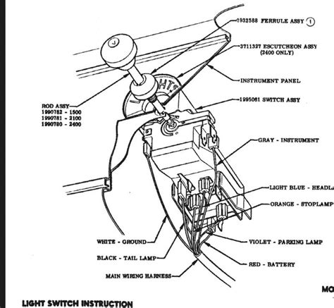 1955 Chevy Headlight Switch Wiring