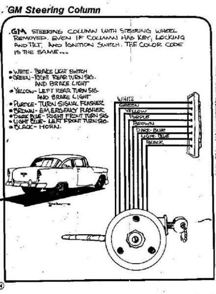 1957 Chevrolet Steering Column Wiring Diagram