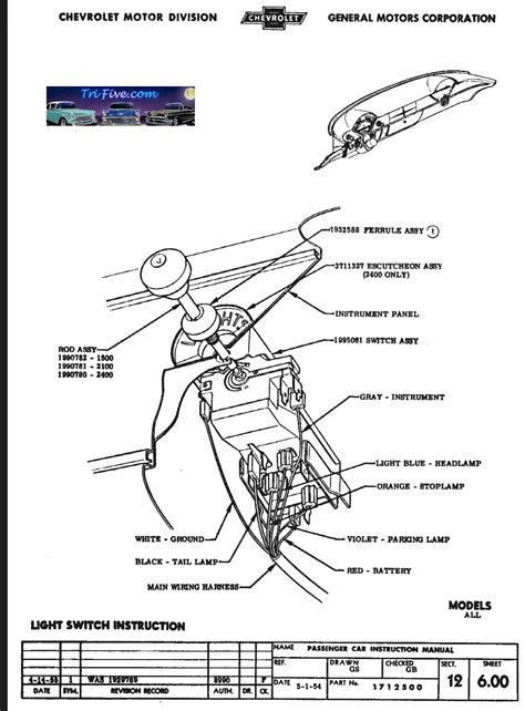 1957 Chevy Headlight Wiring Diagram