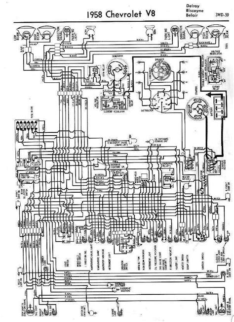 1958 Chevy Wiring Diagram Schematic