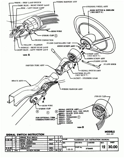 1960 Impala Steering Column Wiring Diagram