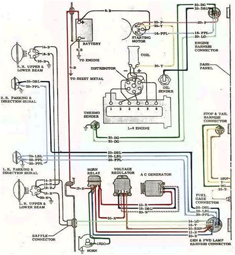 1964 gmc truck electrical system wiring diagram 